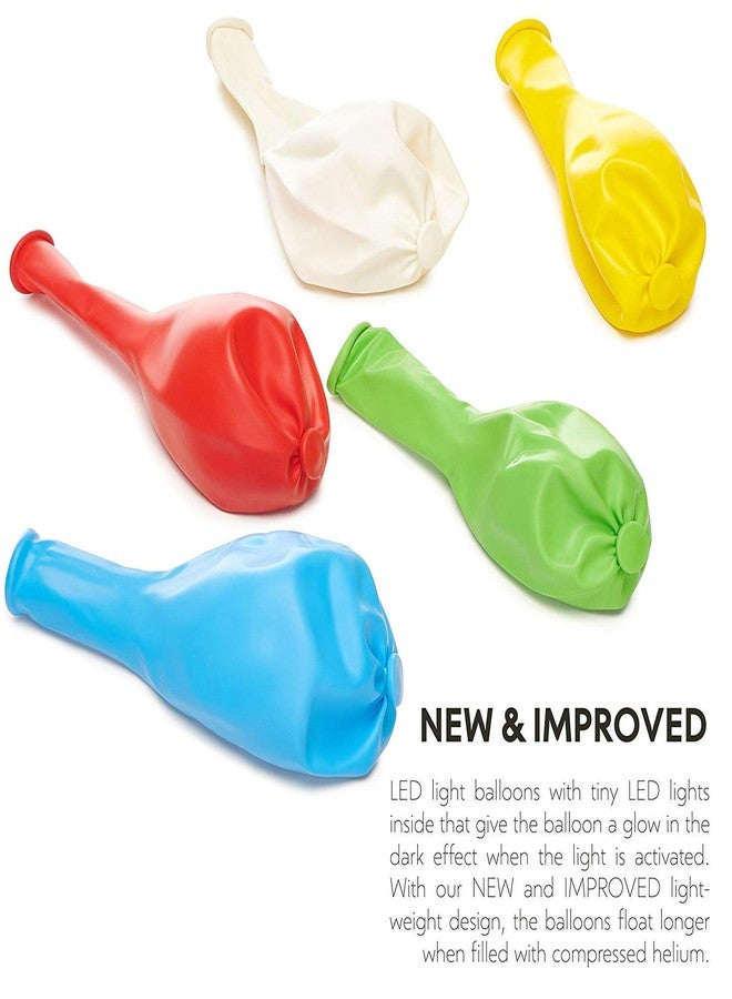 سايج سكوير بالون LED كبير الحجم من سيج سكوير مقاس 12 بوصة لتزيين حفلات أعياد الميلاد، والذكرى السنوية، وحفلات الزفاف، والمهرجانات، وعيد الميلاد، ورأس السنة الجديدة (عبوة من 10 بالونات) (عشوائي) - Image 5